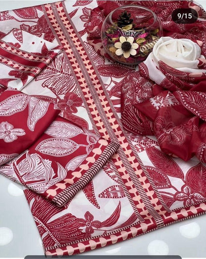 Azmin Lawn 2-Piece Unstitched Printed Suit – Elegant & Comfortable