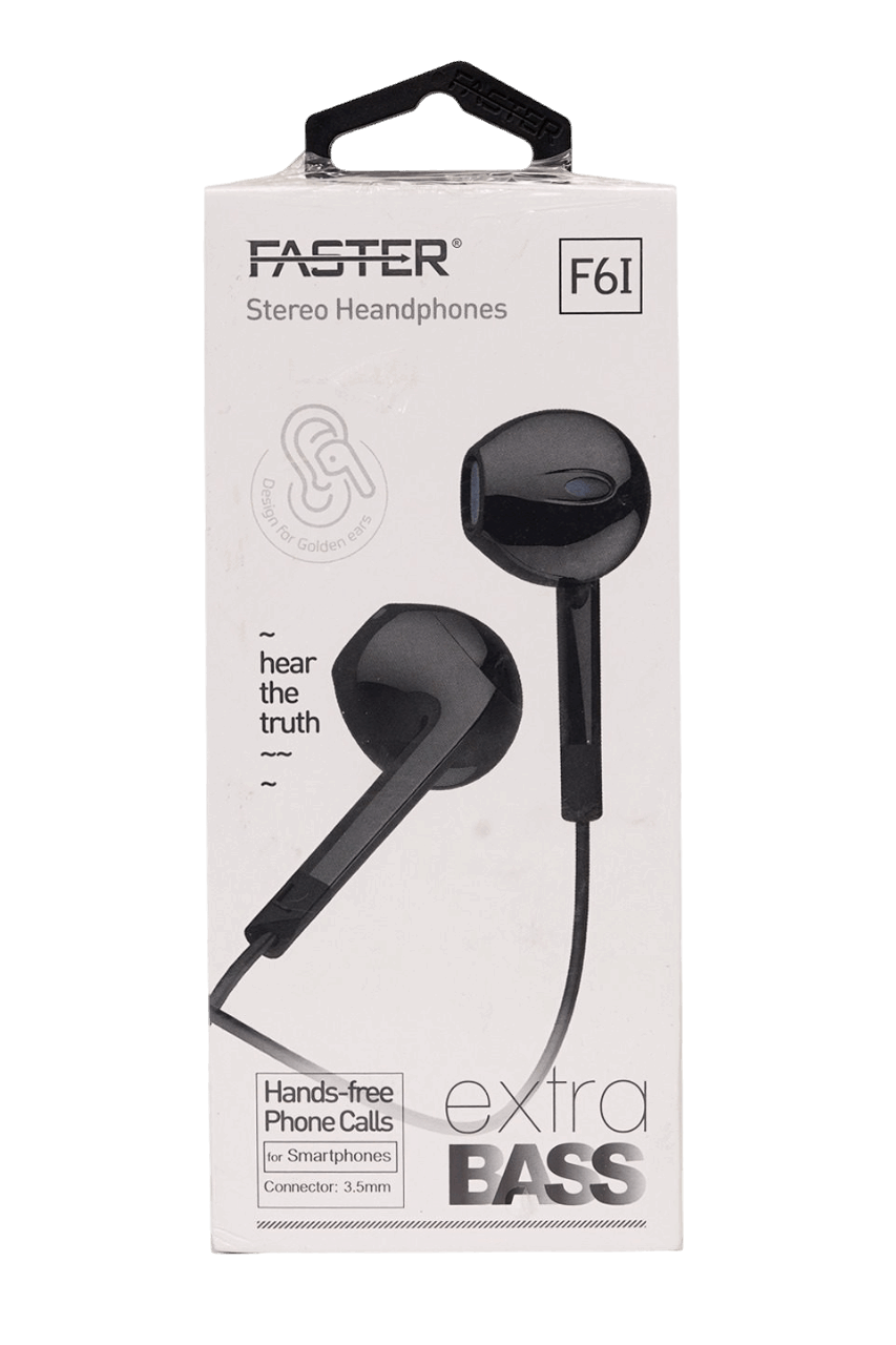 Faster F6I Handsfree With Clear Audio and Extra Bass