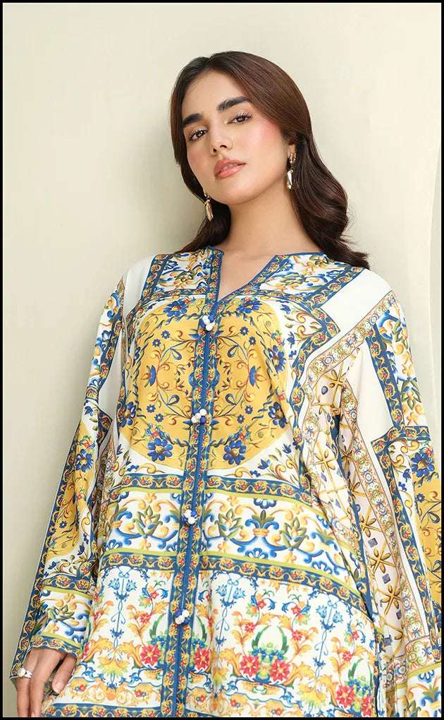 Azmin 2-PC Unstitched Digital Printed Lawn Suit – A Blend of Elegance & Comfort