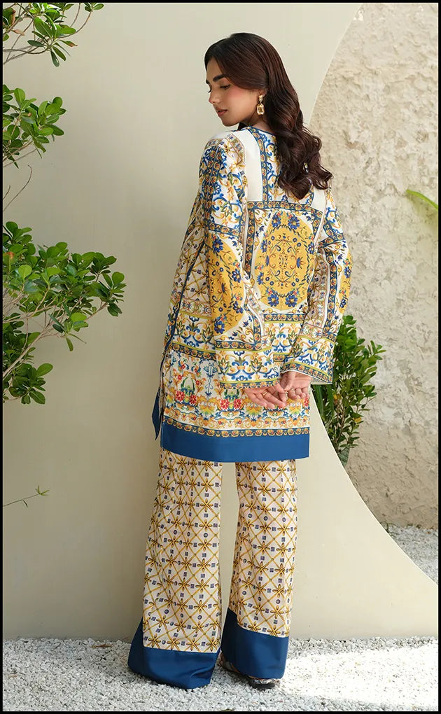 Azmin 2-PC Unstitched Digital Printed Lawn Suit – A Blend of Elegance & Comfort