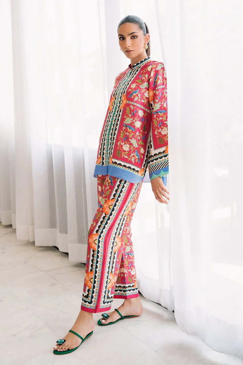 Azmin Lawn 2-Piece Unstitched Digital Printed Suit – Vibrant & Stylish Design