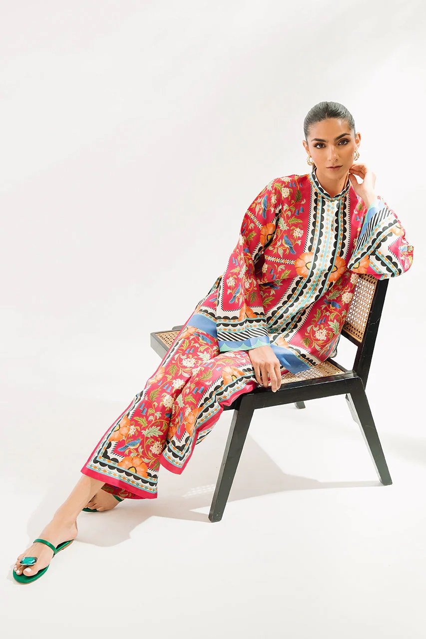 Azmin Lawn 2-Piece Unstitched Digital Printed Suit – Vibrant & Stylish Design