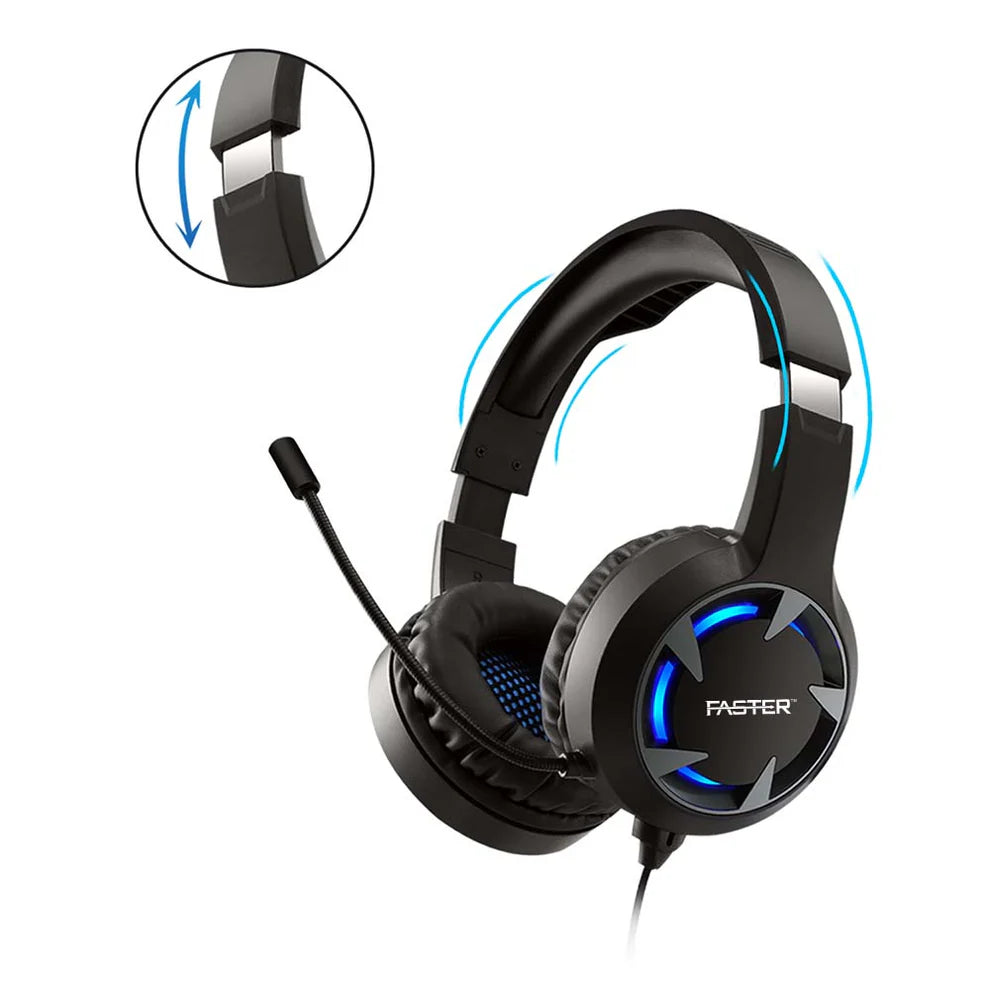Faster Blubolt Bg-100 Surrounding Sound Gaming Headset For Pc And Mobile
