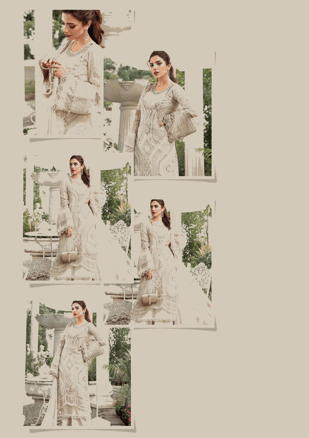 3 Piece Unstitched Embroidered Chiffon Suit